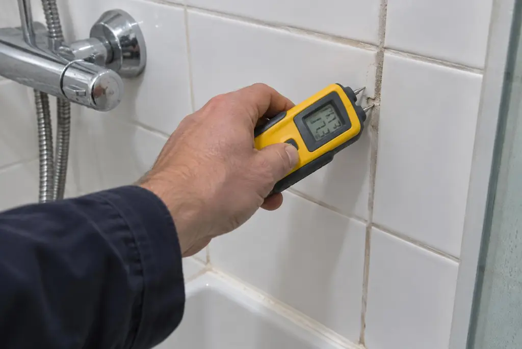 Lekdetectie Westervoort – vochtmeter op badkamertegels bij de douche